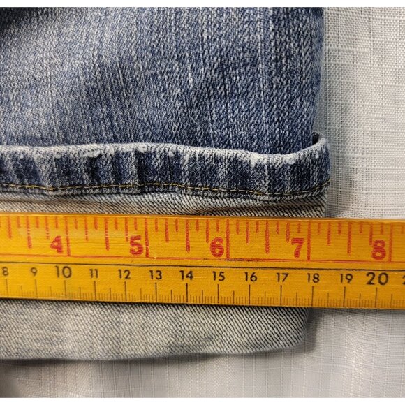 Liz & Co. Womens Size 8 Stretch Denim Capri Jeans Cuffed Leg - Picture 8 of 8